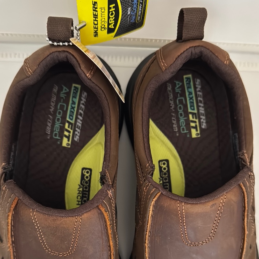 Skechers Brown Loafers Slip-On Comfort - Picture 5 of 8